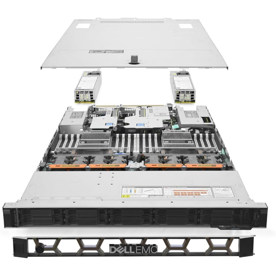 Dell R650 8SFF - 2x Platinum 8352V - 384GB MEM - 2x 800GB SSD - H755 - 2x PSU