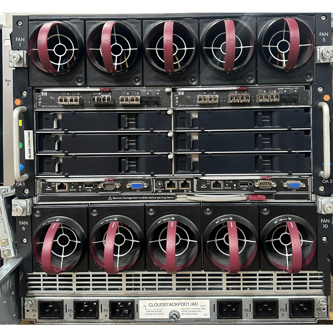 HPE C7000 W/16x BL460c Gen10 Blades - 1.2TB MEM - (SEE DESC)