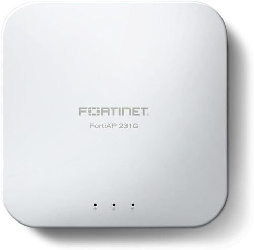Fortinet FortiAP 231G Tri Band 802. 11ax 4. 08 Gbit/s Wireless Access Point - Indoor - 2. 40 GHz, 5 GHz, 6 GHz - 4 x Internal Antenna(s) - Internal - MIM - FAP-231G-Y
