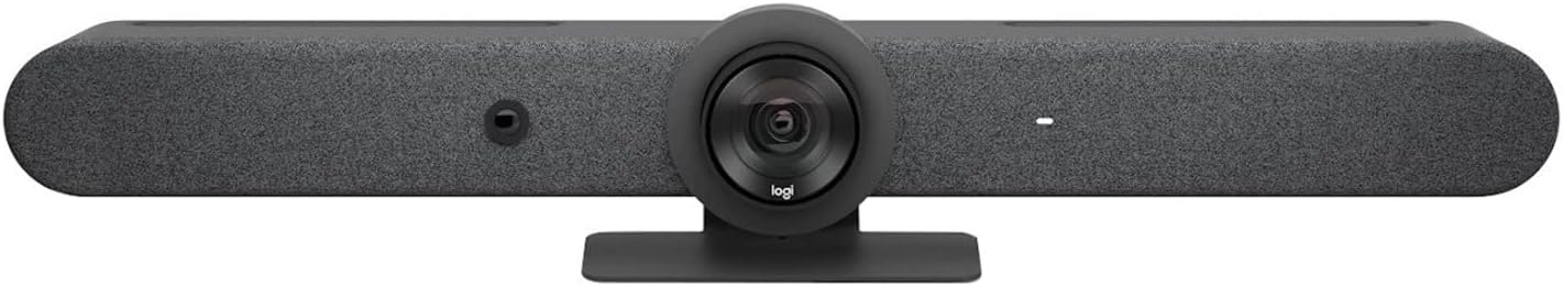 Logitech Rally Bar All-In-One Video Bar for Medium and Large Rooms, Graphite