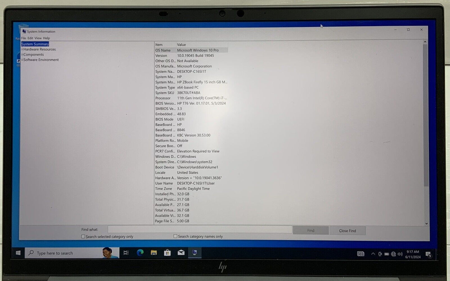 HP ZBOOK FIREFLY 15 G8 Core i7-1185G 32GB RAM 1TB SSD Nvidia T500 Windows 10 Pro