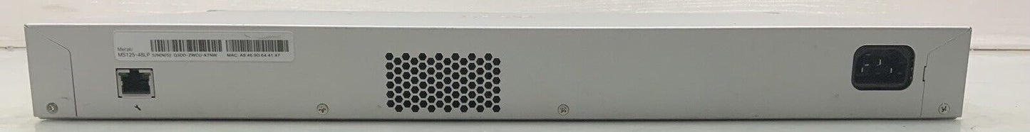 Cisco Meraki MS125-48LP POE SWITCH | UNCLAIMED | TESTED
