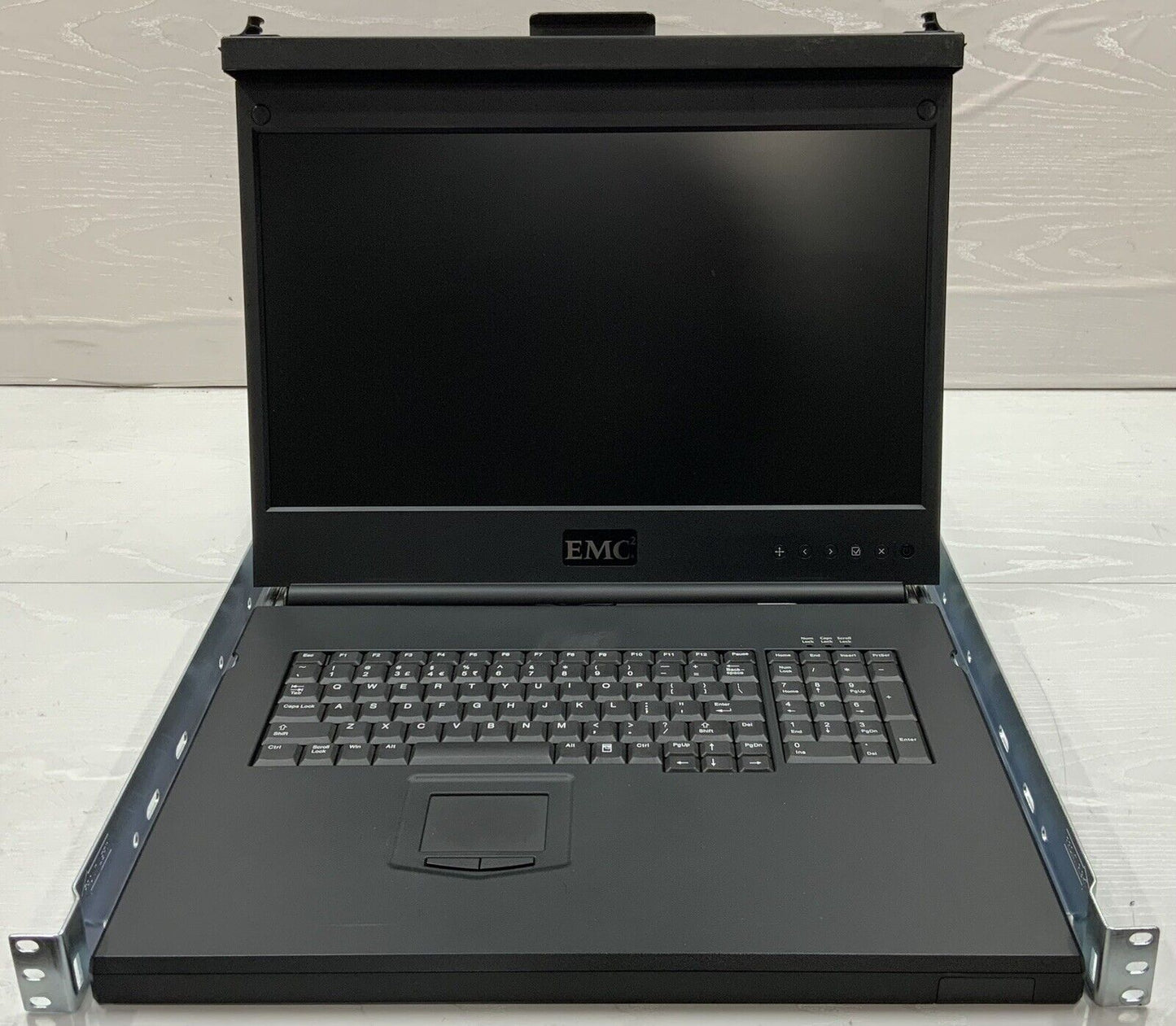 EMC 091-000-096 Avocent 1099-002 1U Rackmount 18.5" KVM Console w/ Rails
