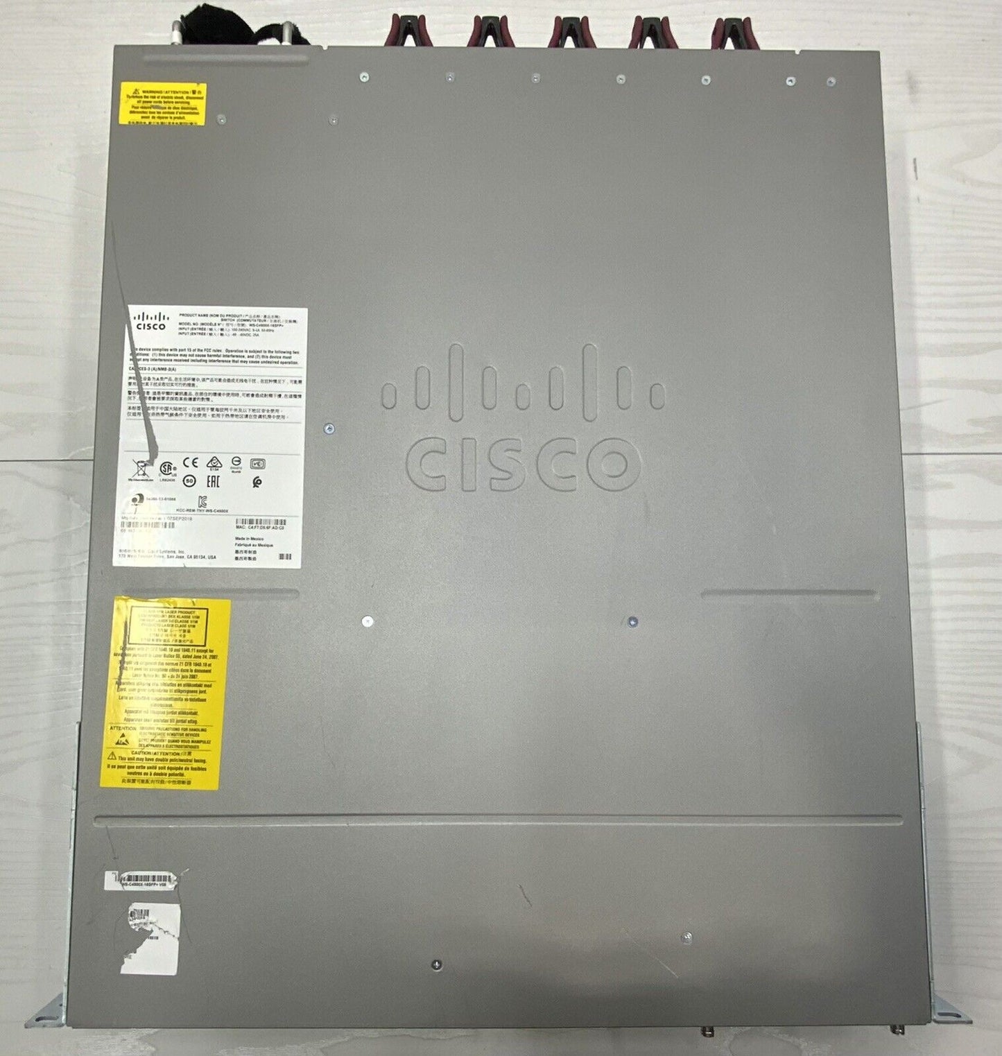 Lot of 2 Cisco WS-C4500X-16SFP+ 16-Port 10GE 4500 C4KX-NM-8SFP+