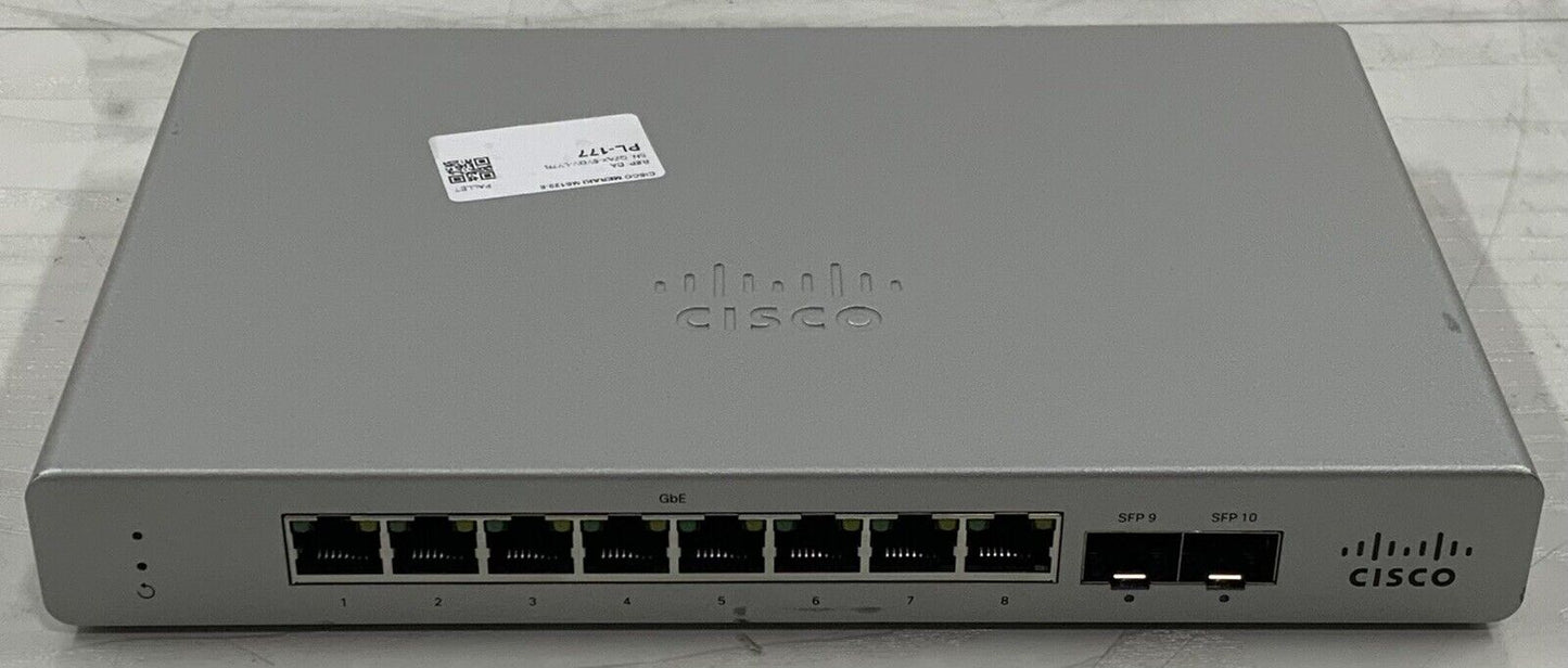 Cisco Meraki MS120-8 Cloud Managed Compact Switch - UNCLAIMED - MS120-8-HW
