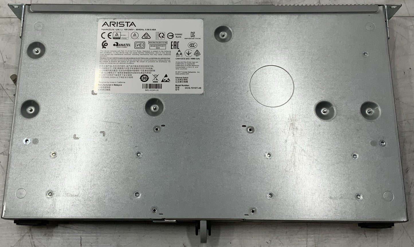 Arista 7010T-48 | DCS-7010T-48 | 4-SFP Slots | Dual PSU | | 48-Port Ethernet