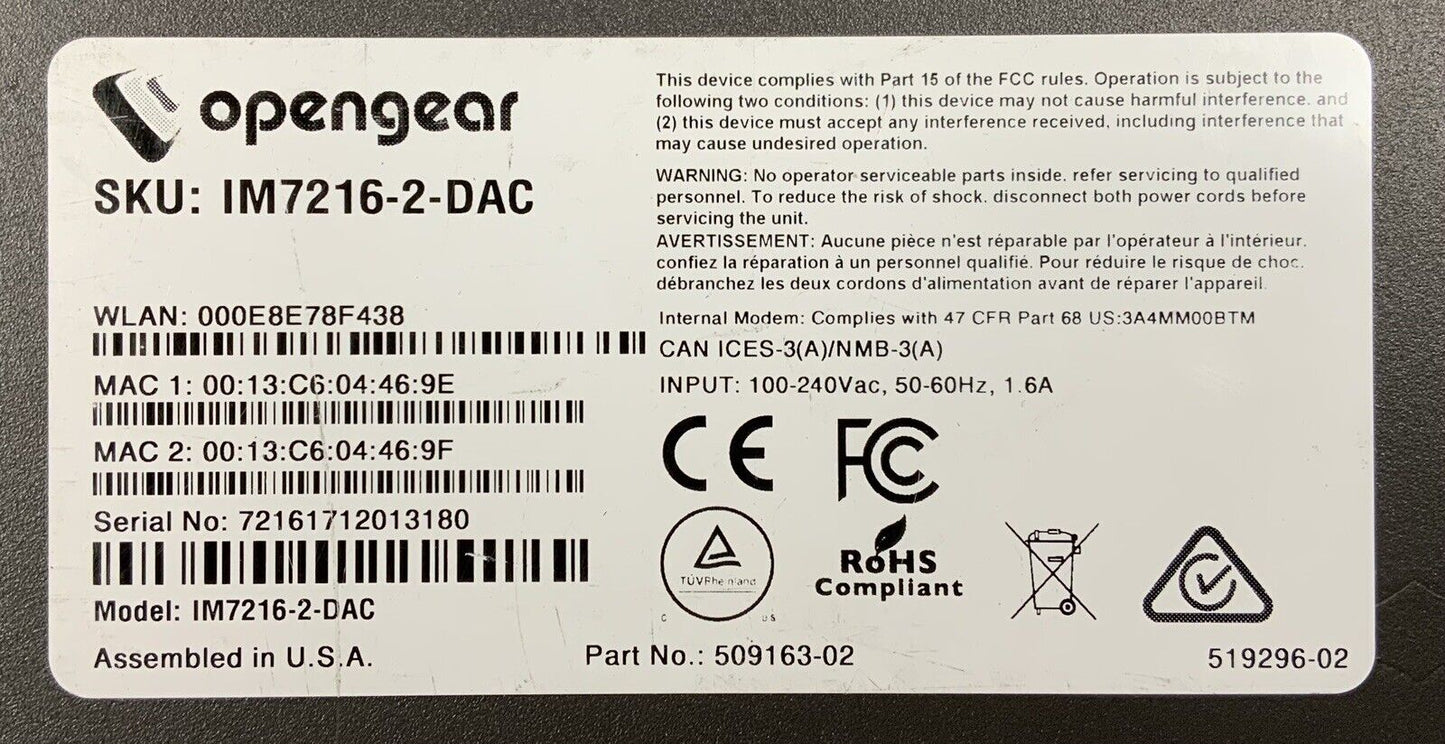 Opengear IM7200 Infrastructure Manager