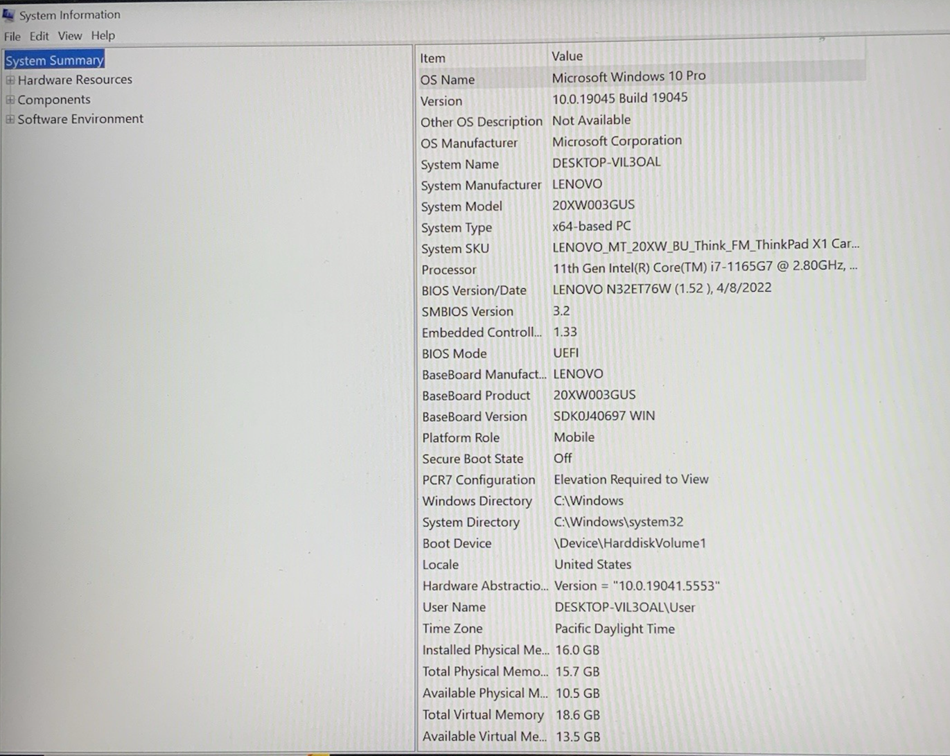 Lenovo ThinkPad X1 Carbon Gen 9 14" i7-1165G7 2.80GHz 16GB 1TB NVMe | Win 10 Pro