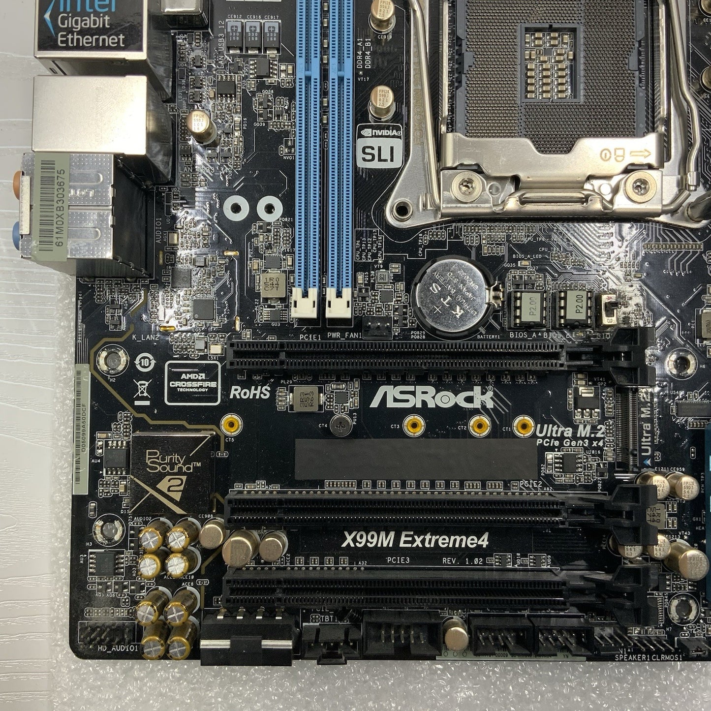 ASRock X99M Extreme 4 MicroATX Intel Motherboard LGA2011-3 DDR4 SATA-3 *READ