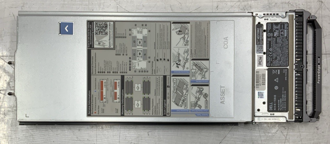 Dell PowerEdge VRTX HHB05 - 3x M640, 6x E5-2650 v4, 22.2TB SAS 768GB RAM H730M