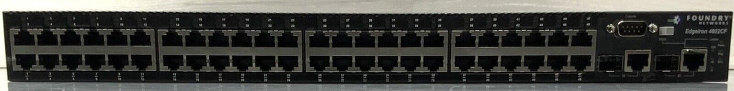 Foundry Networks EdgeIron 4802CF 48-Port 100MB 2xGBIC Managed Switch
