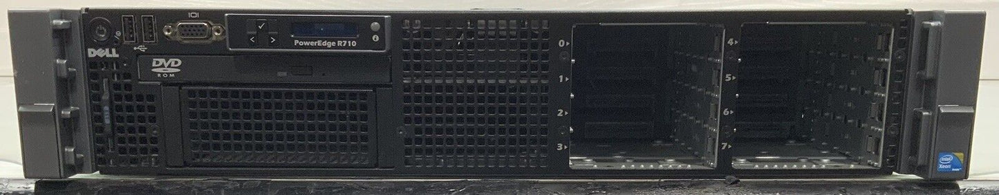 Dell PowerEdge R710 2x 6-Core Xeon E5620 2.40GHz 128GB RAM No HDD
