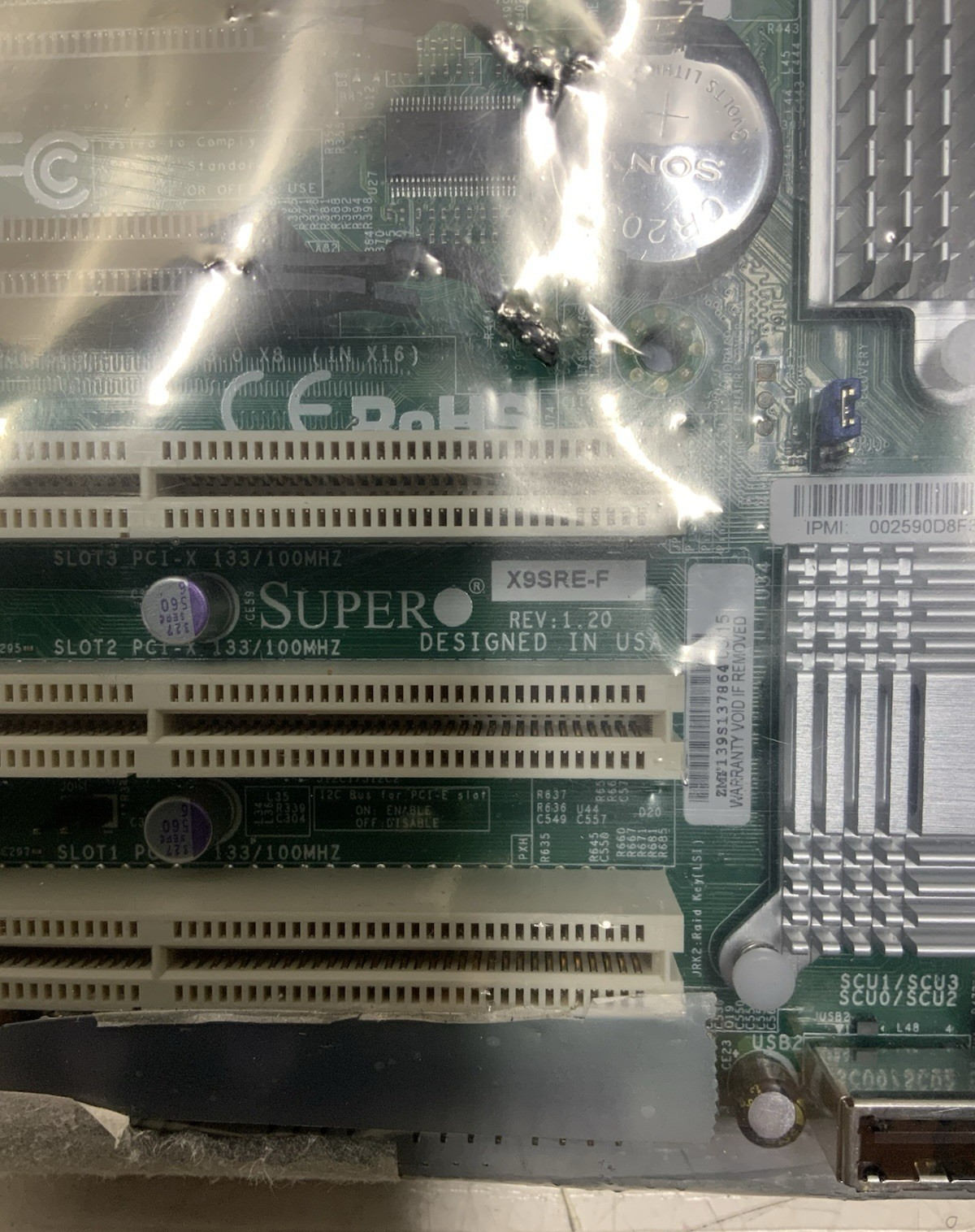 SUPERMICRO X9SRE-F LGA 2011 Intel E5 DDR3 SATA Server Motherboard