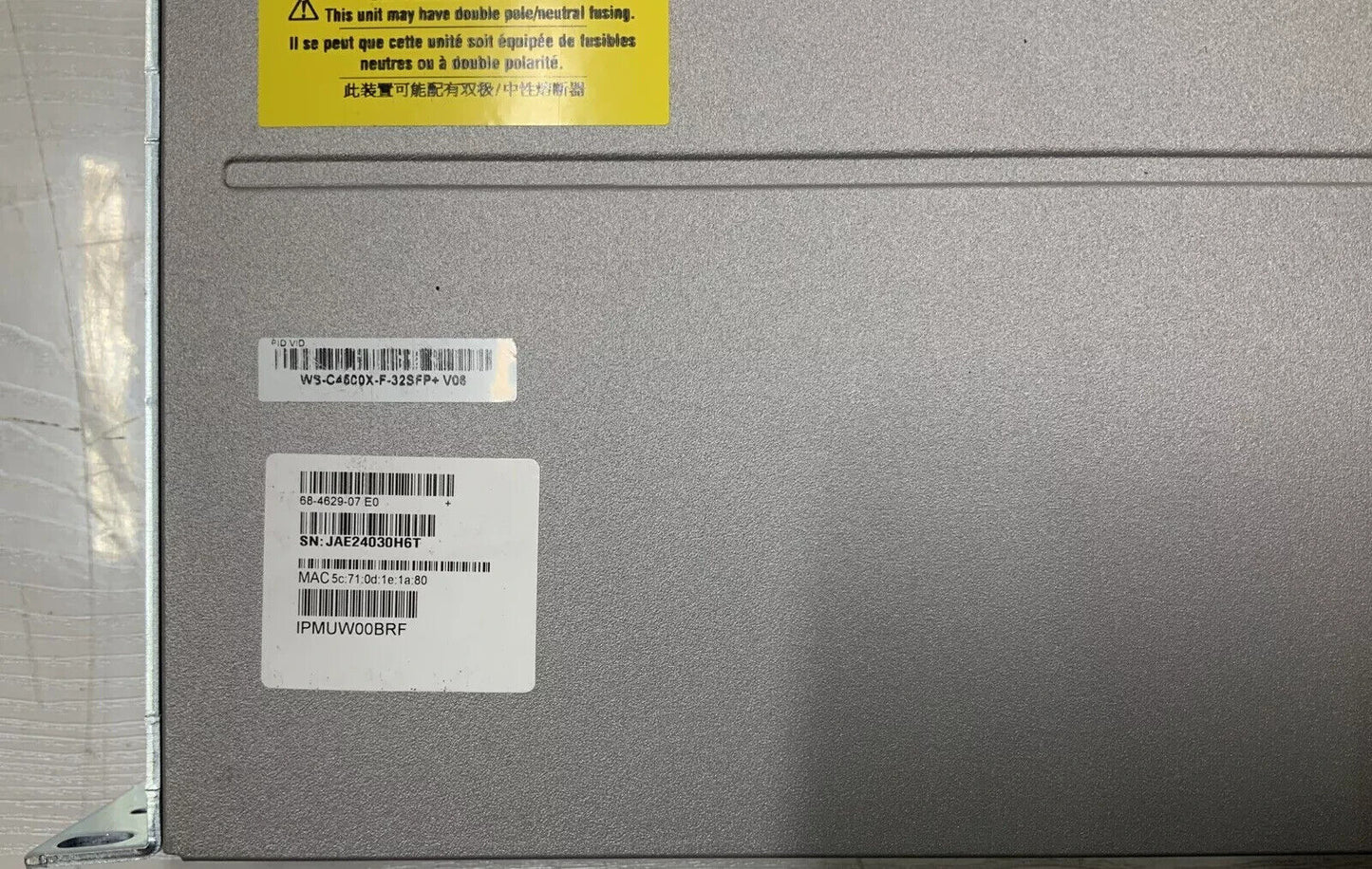 Cisco Catalyst WS-C4500X-F-32SFP+ V06 Switch w/ Dual Power & C4KX-NM-8SFP