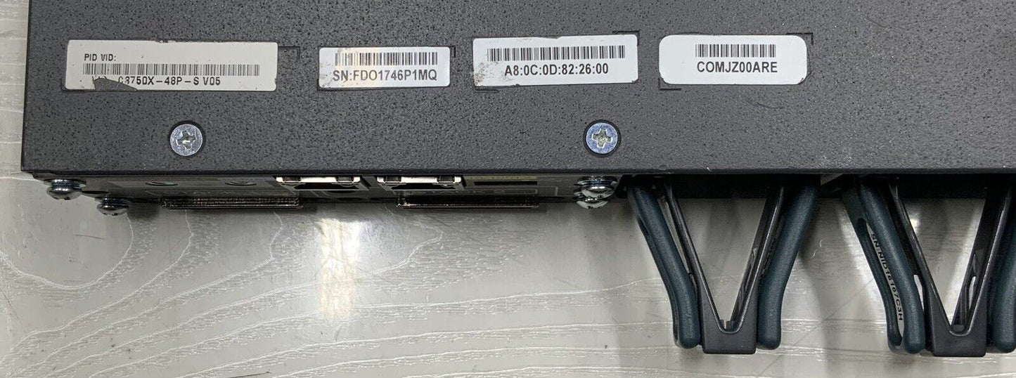 Cisco Catalyst 3750 48-Port Network Switch | WS-C3750X-48P-S