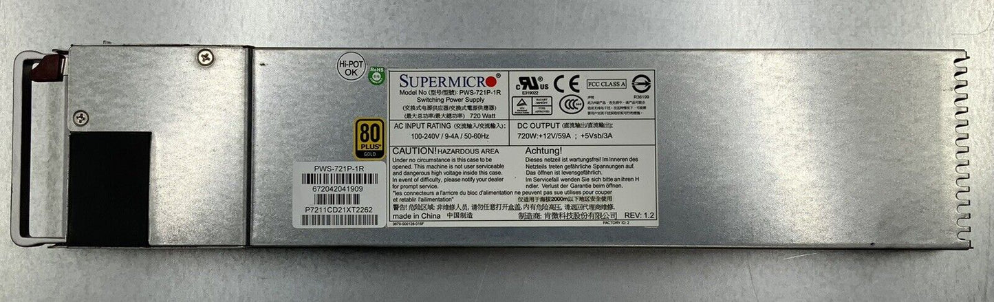 Supermicro CSE-825 Xeon E3-1275 v3 3.5GHz 32GB RAM 3x 3TB 1xPSU