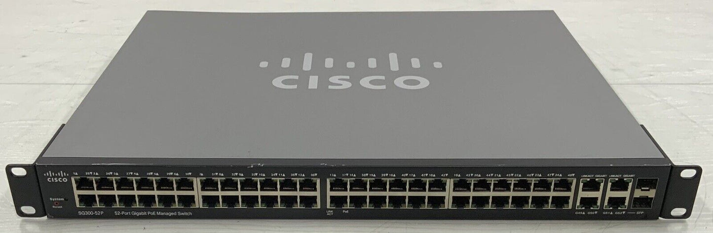 Cisco SG300-52P-K9 SG300-52P 52 Port Gigabit PoE Switch