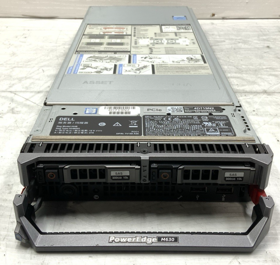 Dell PowerEdge VRTX HHB05 - 3x M640, 6x E5-2650 v4, 22.2TB SAS 768GB RAM H730M