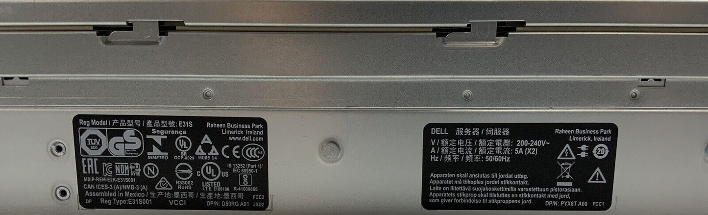 Dell PowerEdge R730xd Server Xeon E5-2667v4 3.2Ghz 16x 32GB DDR4 512GB Ram H730P