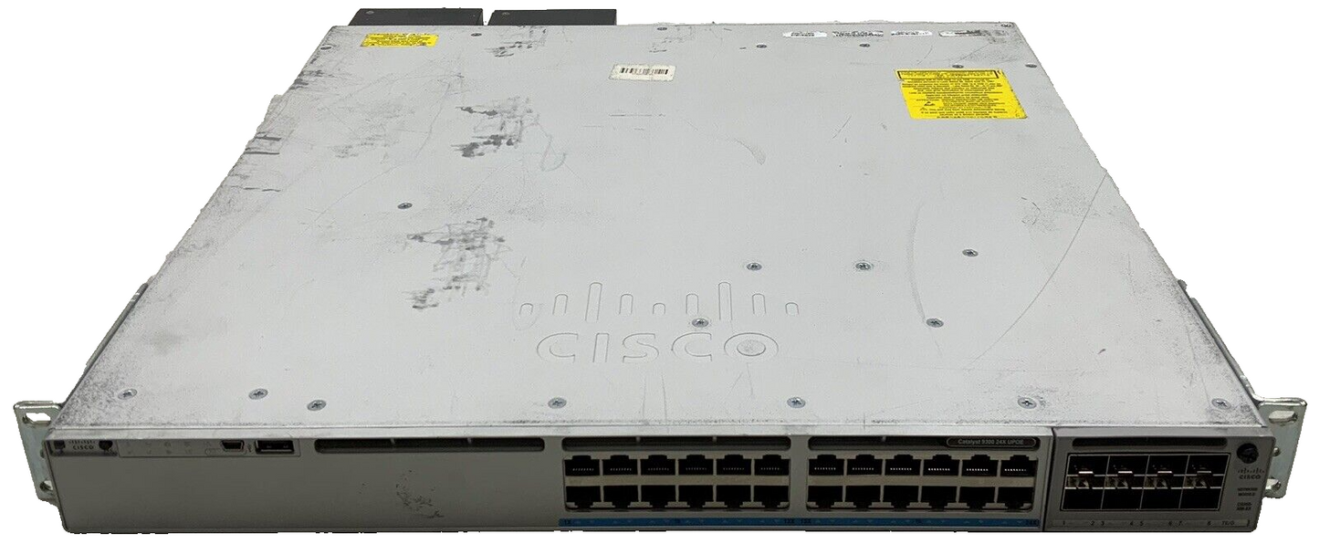 Cisco C9300-24UX - 24 Ports Fully Managed PoE Switch network module c9300 NM-8X