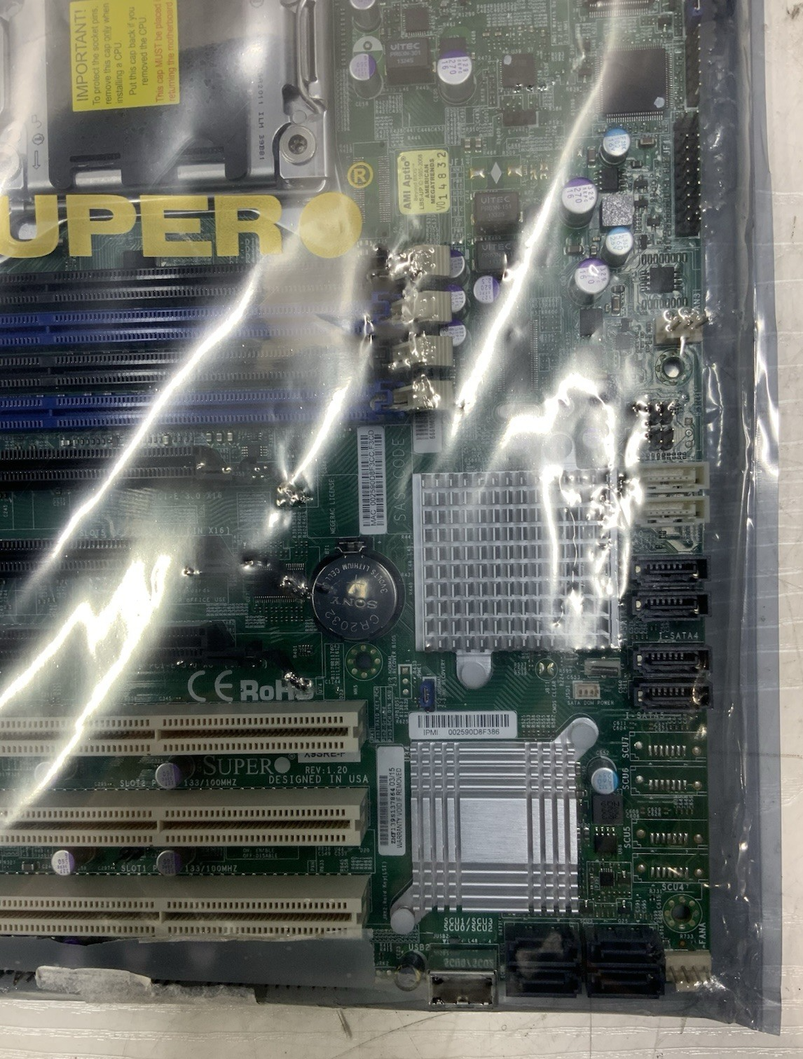 SUPERMICRO X9SRE-F LGA 2011 Intel E5 DDR3 SATA Server Motherboard