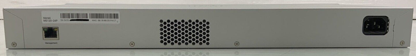 Cisco Meraki MS120-24P-HW - MS120 Series Access Switch -Unclaimed-
