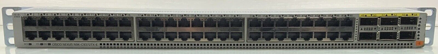 Cisco Nexus N9K-C9372TX 48-Port Switch w/ 2x PSU