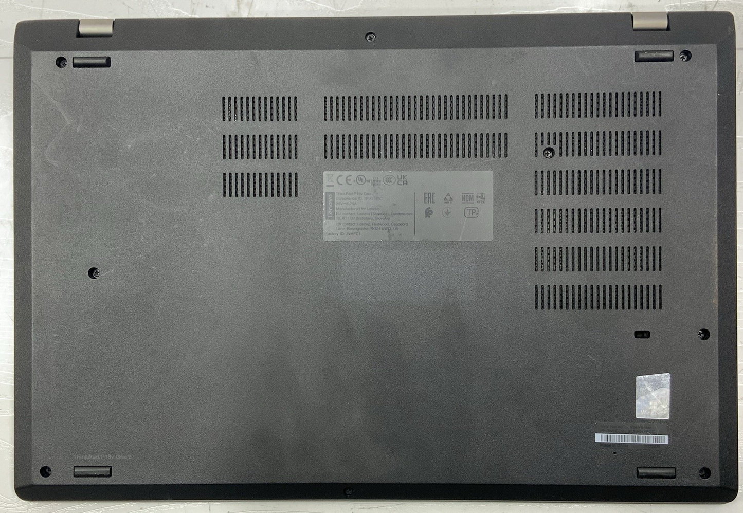 Lenovo ThinkPad P15v Gen 2 15" Intel i711800H 2.3Ghz 32GB RAM 1TB NVMe Win 10P