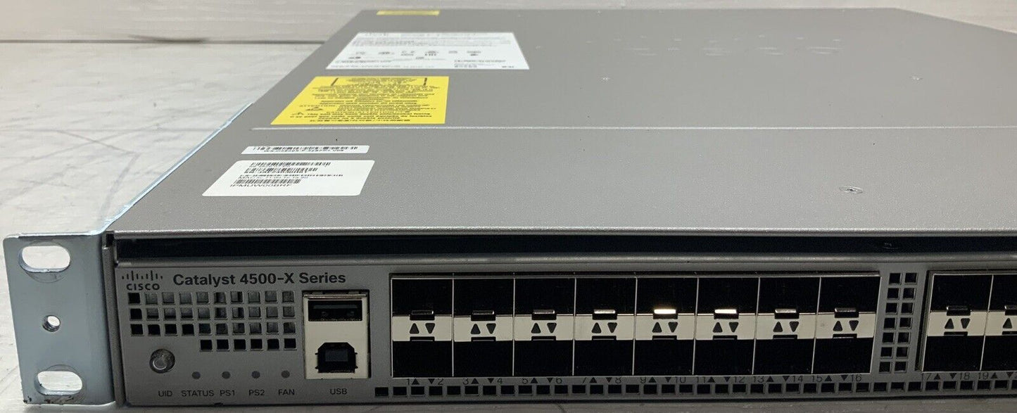Cisco Catalyst WS-C4500X-F-32SFP+ V06 Switch w/ Dual Power & C4KX-NM-8SFP