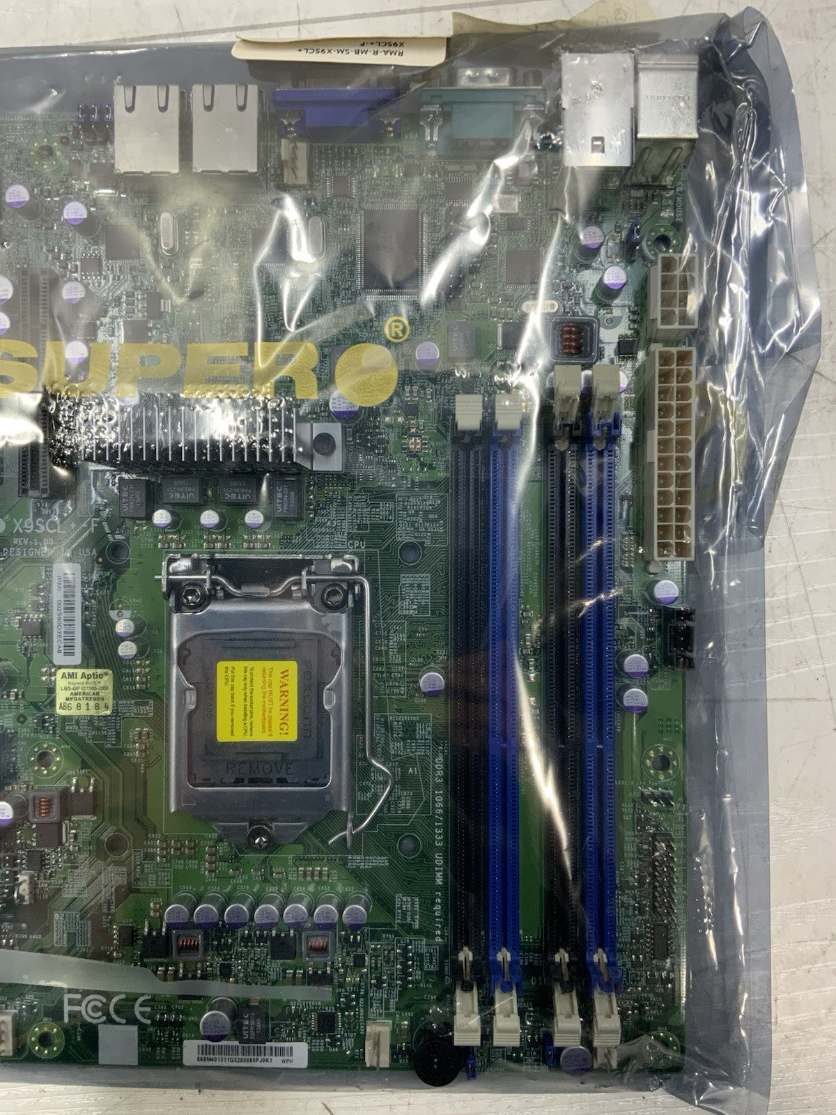 SUPERMICRO X9SCL+-F LGA 1155 Intel DDR3 SATA II Server Motherboard