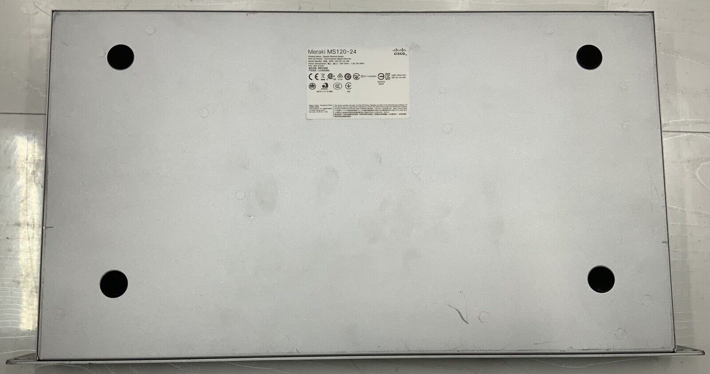 Cisco Meraki MS120-24-HW 24-Port Gigabit Ethernet Cloud Managed Switch UNCLAIMED