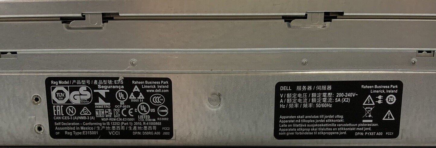 Dell PowerEdge R730xd Server Xeon E5-2667v3 3.2Ghz 32x 16GB 512GB Ram H730P