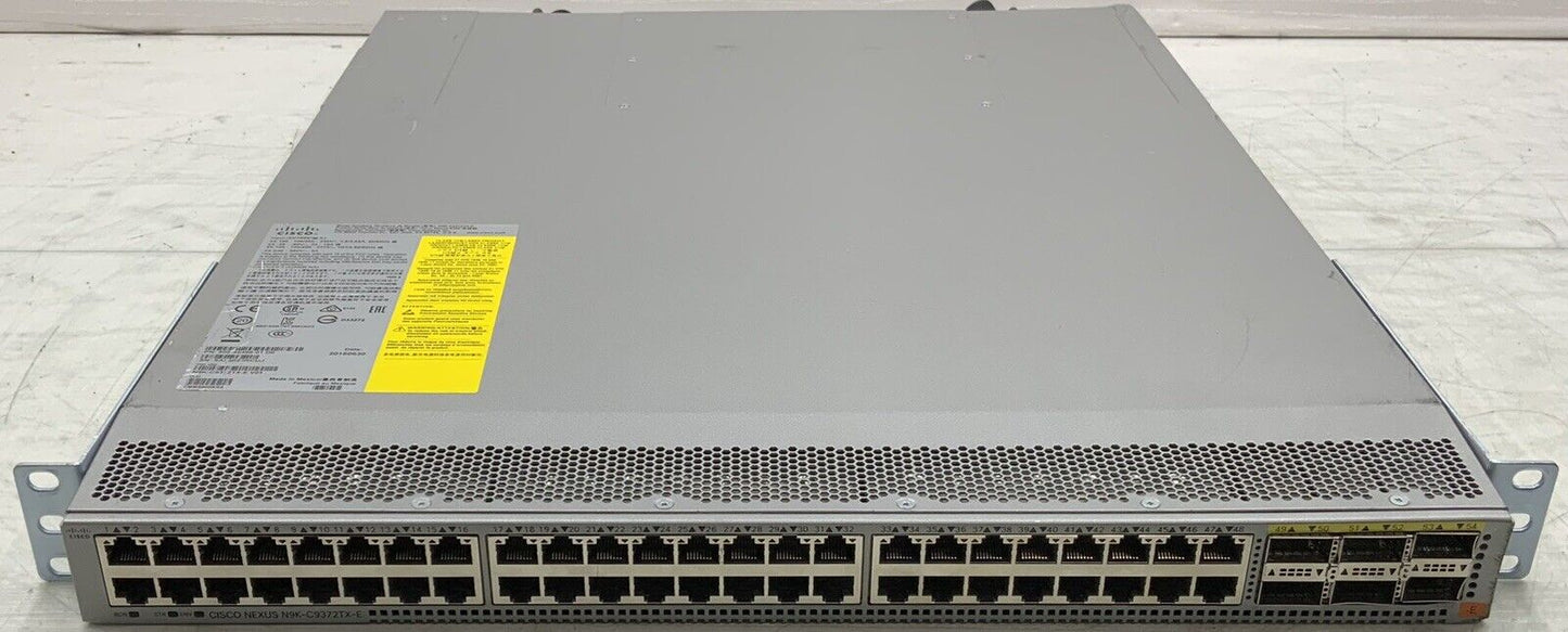 Cisco Nexus N9K-C9372TX 48-Port Switch w/ 2x PSU