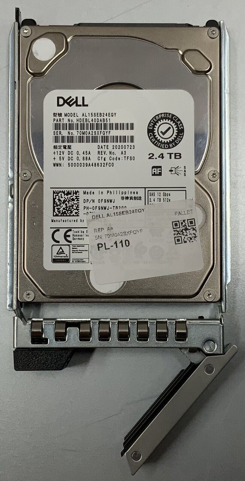 Dell PowerEdge R340 E-2124@3.3GHz, 32GB (4x8GB) Ram, PERC H330, 2x 2.4TB SAS HDD
