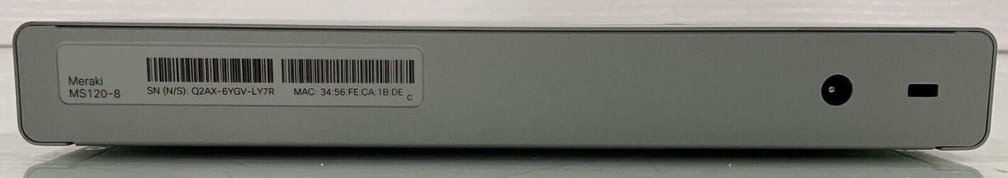 Cisco Meraki MS120-8 Cloud Managed Compact Switch - UNCLAIMED - MS120-8-HW