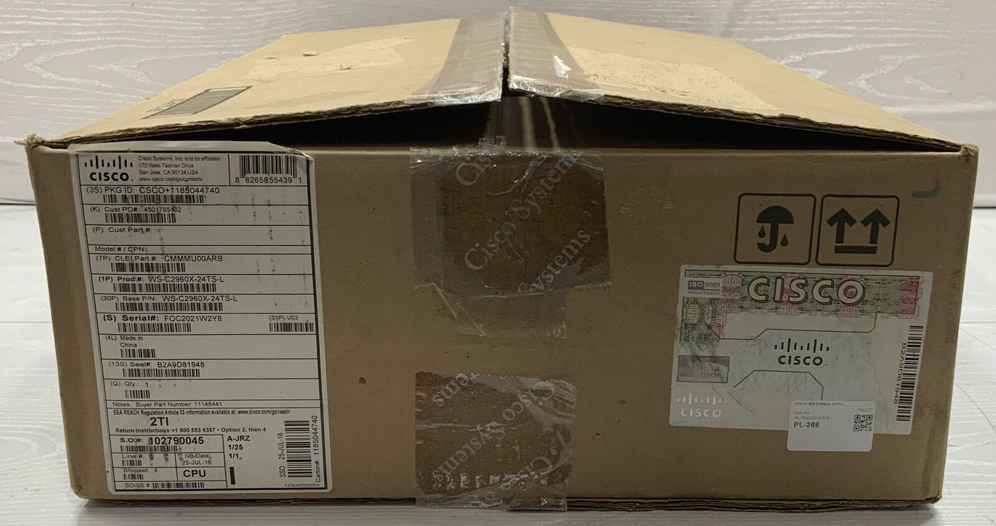 Cisco C2960-X 24-Port GbE 4x1G SFP (LAN Base) | WS-C2960X-24TS-L