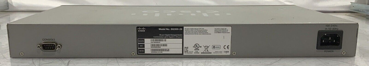 Cisco SG300-28 28-Port Gigabit PoE Managed Switch SG300-28