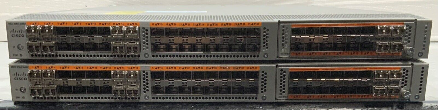 Lot of 2 Cisco Nexus N5K-C5548UP 32-Port 10GbE SFP+ Fibre Channel Switch