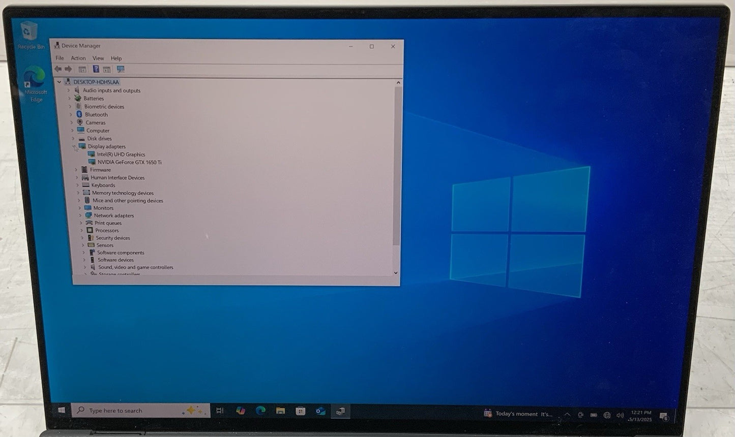 Dell XPS 15 9500 15.6" Touch Intel I7-10750H 2.6Ghz 32GB RAM 1TB SSD GTX 1650 Ti