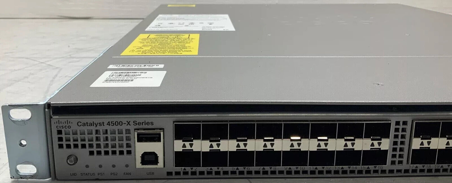 Cisco Catalyst WS-C4500X-F-32SFP+ V06 Switch w/ Dual Power & C4KX-NM-8SFP