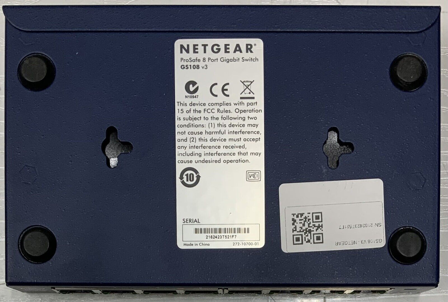 Netgear GS108v3 8-Port Gigabit Ethernet Unmanaged Switch