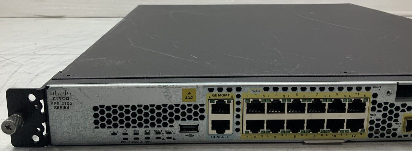 Cisco FPR-2140 v03 Firewall w/ Dual 400W Power Supplies