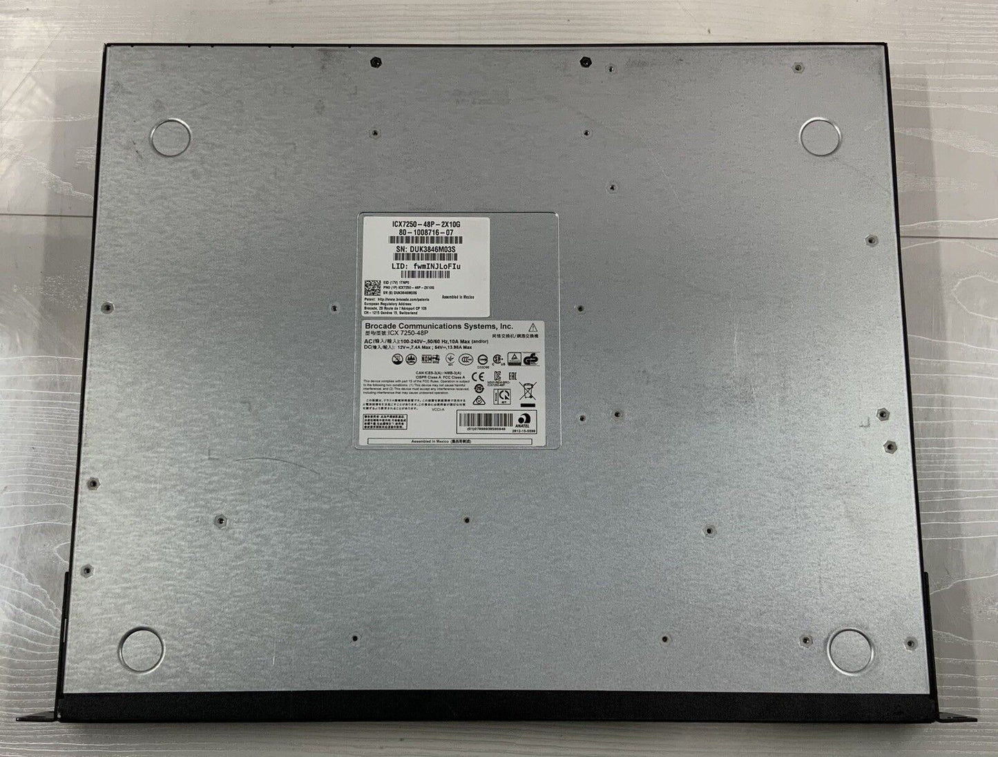 Brocade ICX7250-48P-2X10G 48-Port PoE+ Switch