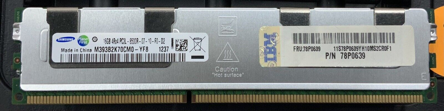 Samsung 16GB RAM Kit PC3-8500R DDR3-1066MHz Reg ECC - M393B2K70CM0-YF8