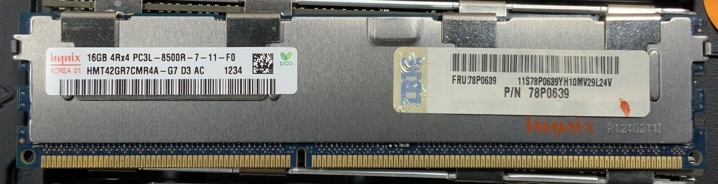 Hynix HMT42GR7CMR4A-G7 16GB DDR3 PC3-8500 RDIMM Server Memory RAM