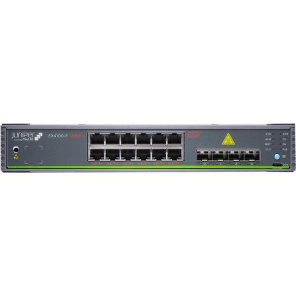 Juniper 12 Ports 1000Baset PoE Plus 2X 2. 5G Ethernet Switch - EX4100-F-12P