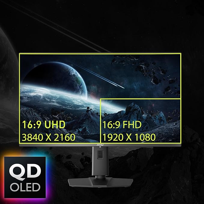 MSI MAG 321UPX QD-OLED 32" Class 4K UHD Gaming OLED Monitor - 16:9 - Black