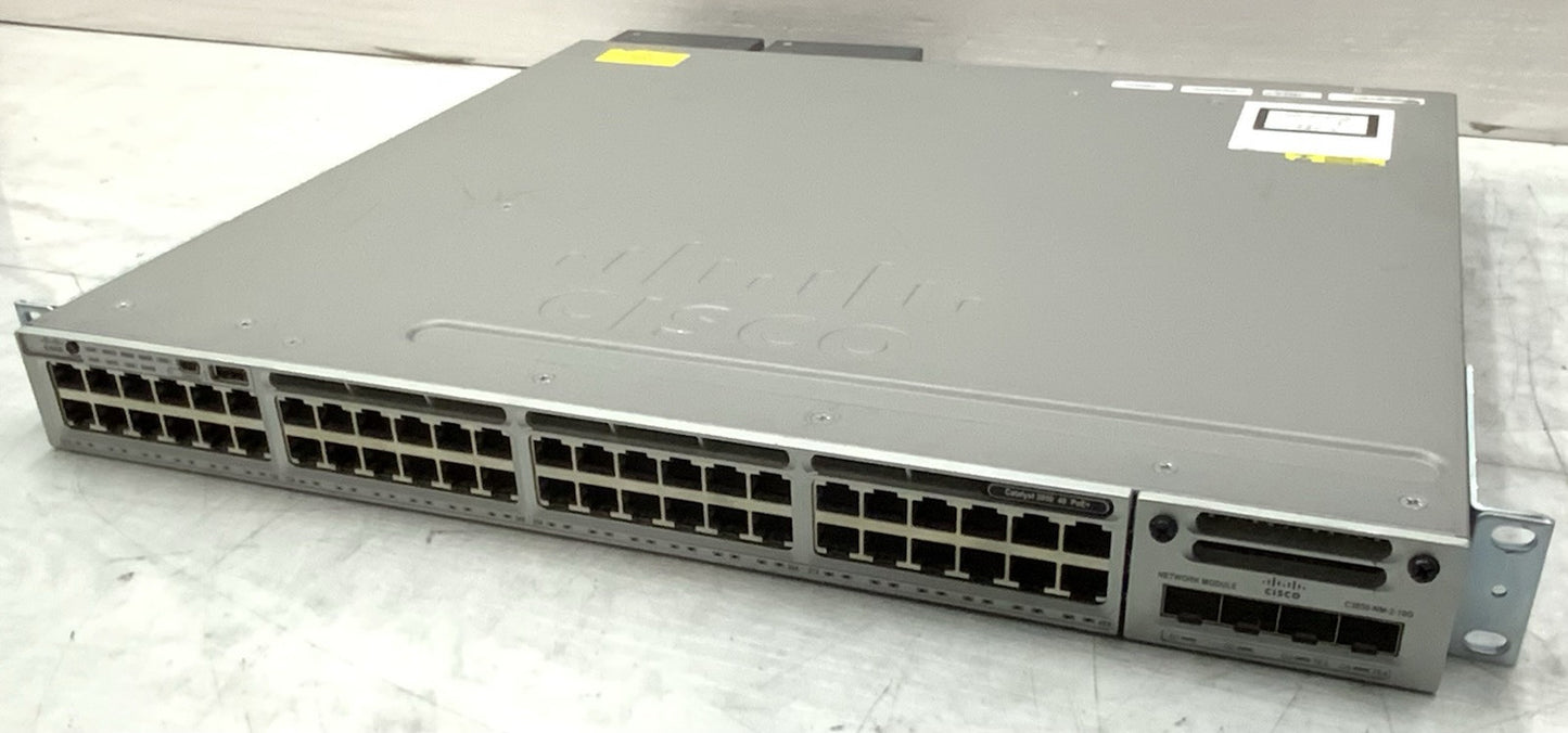 Cisco Catalyst C3850 48-Port PoE+ GbE Switch | WS-C3850-48P-L, C3850-NM-2-10G