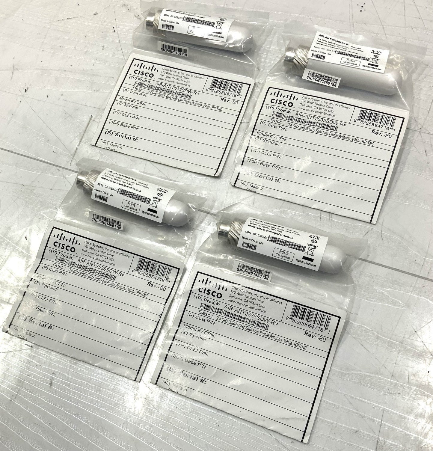 Cisco Aironet Antenna Set of 4 (Orange Dot, NON-SIA) | AIR-ANT2535SDW-R