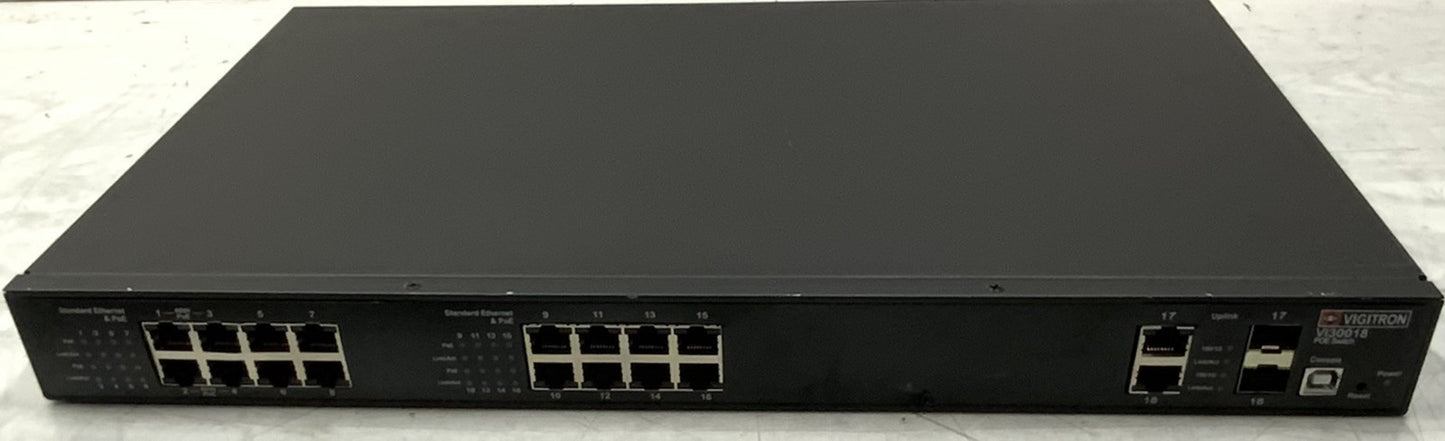 Vigitron 18-Port GbE SFP PoE High Power Managed Switch | VI30018
